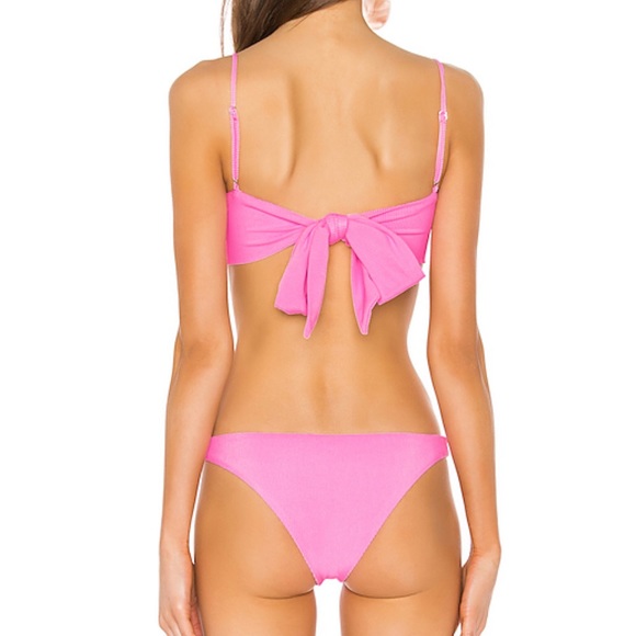 Pink Ribbed Bikini Set - Picture 2 of 7